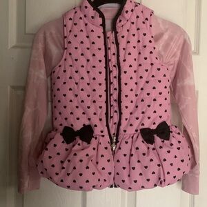 Bundle of 2 items Pretty girl s vest and light jacket